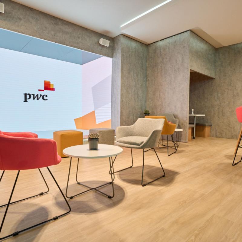 PwC immersive stage at MWC 2023
